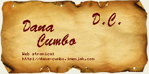 Dana Cumbo vizit kartica